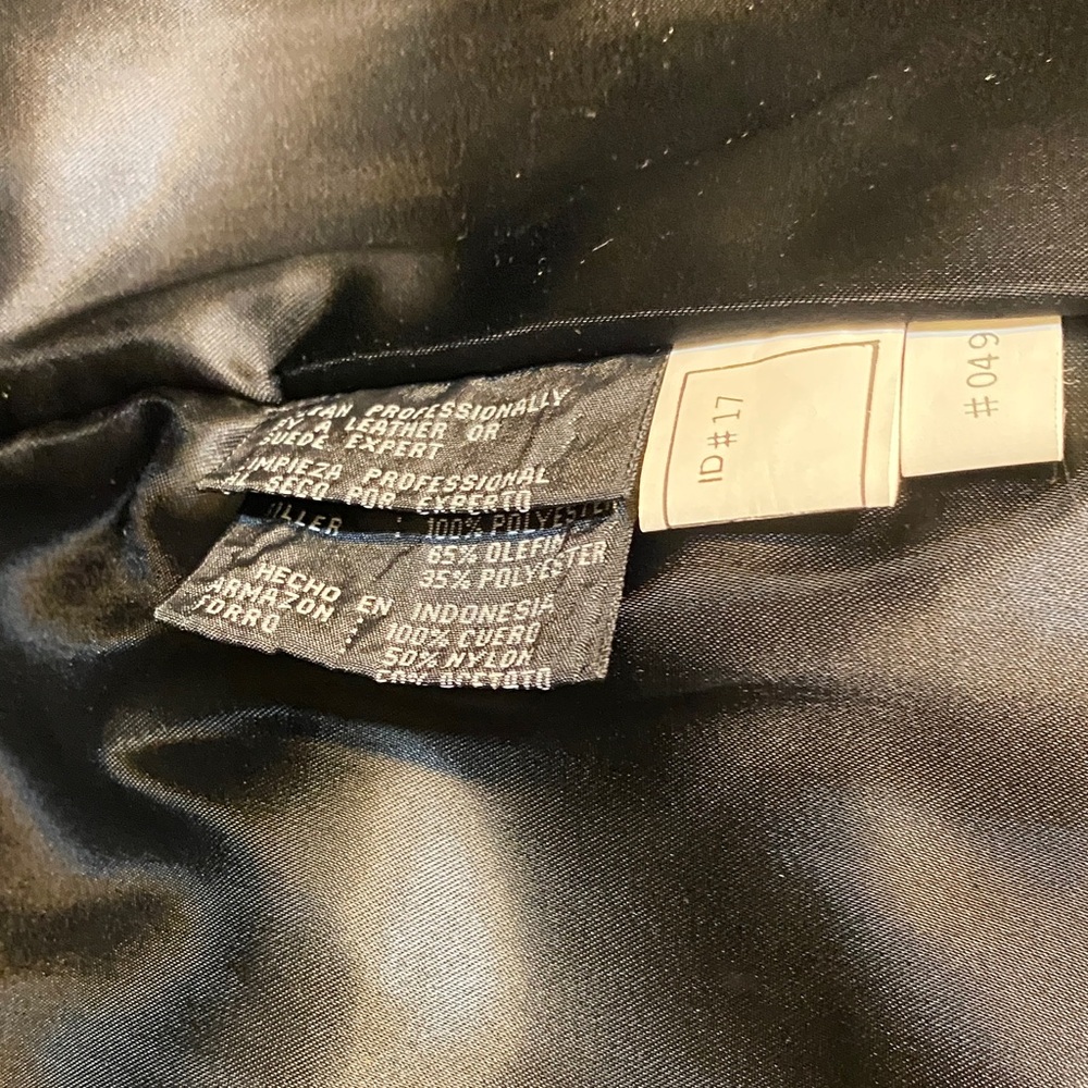 Classic Black Leather Long Coat - Picture 7 of 7